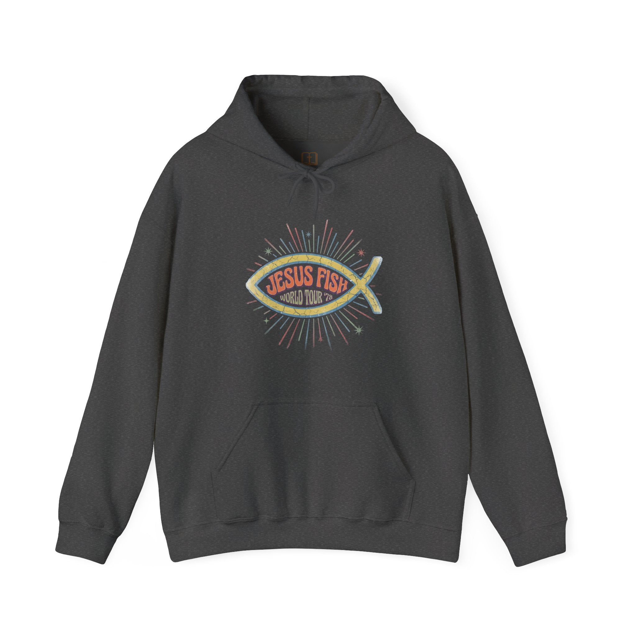 Retro Jesus Fish World Tour '78 Christian Hoodie