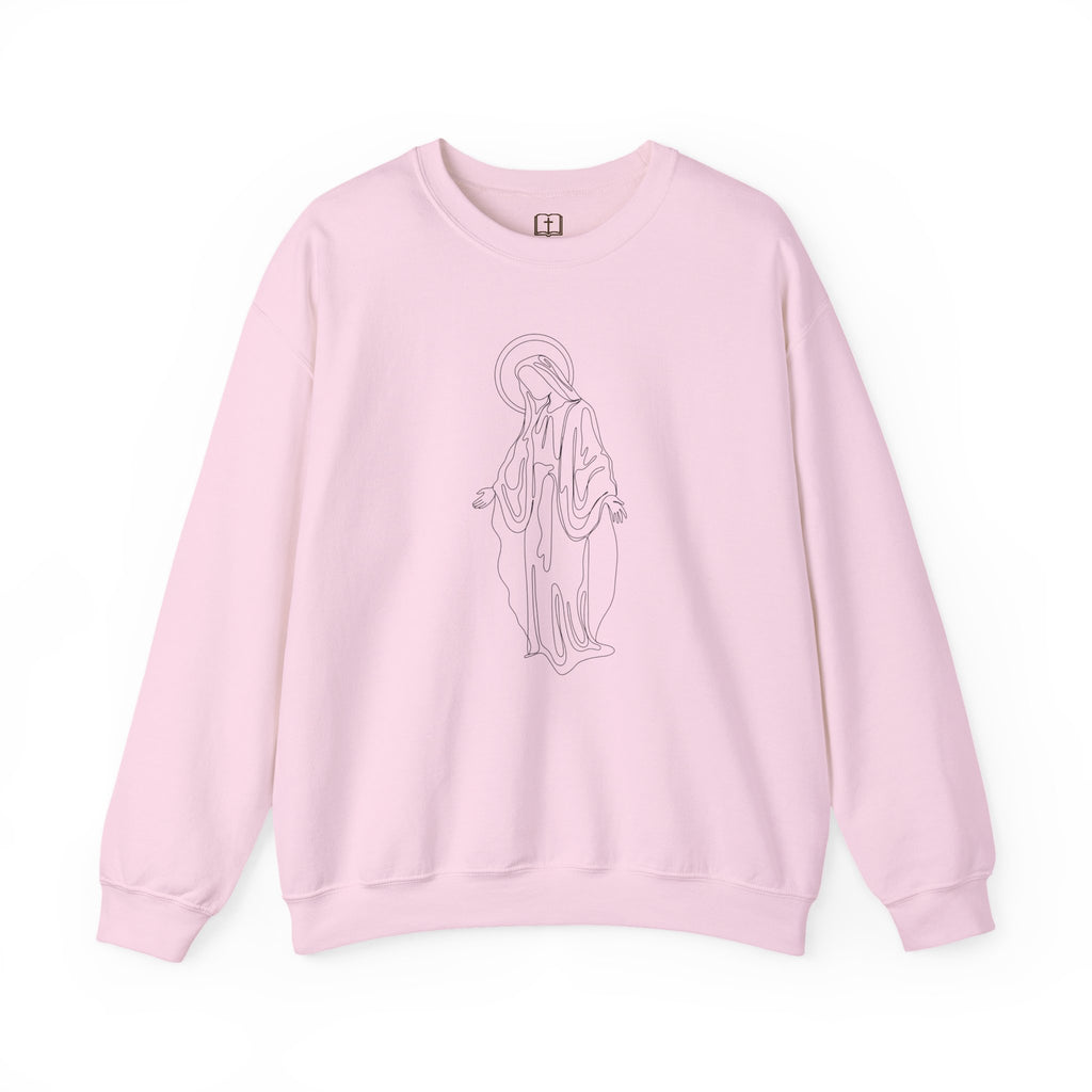 Sudadera de cuello redondo Marian Grace | Jersey de inspiración religiosa para mujer
