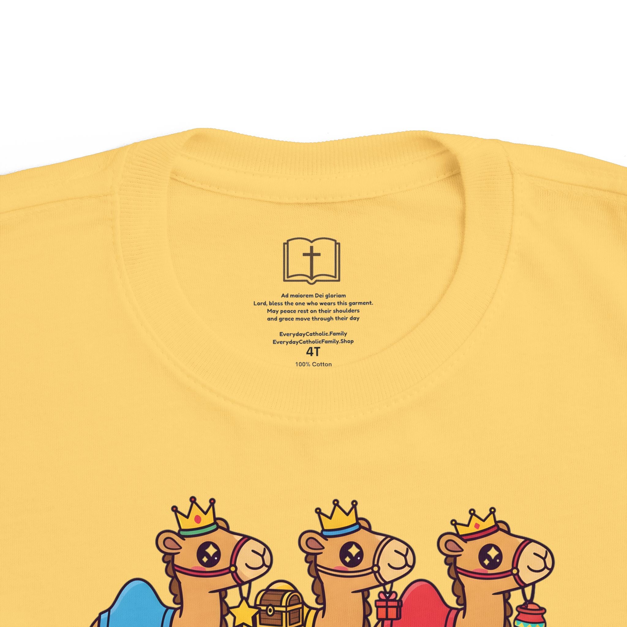 Camellos de los Reyes Magos de Navidad - Camiseta para niños pequeños