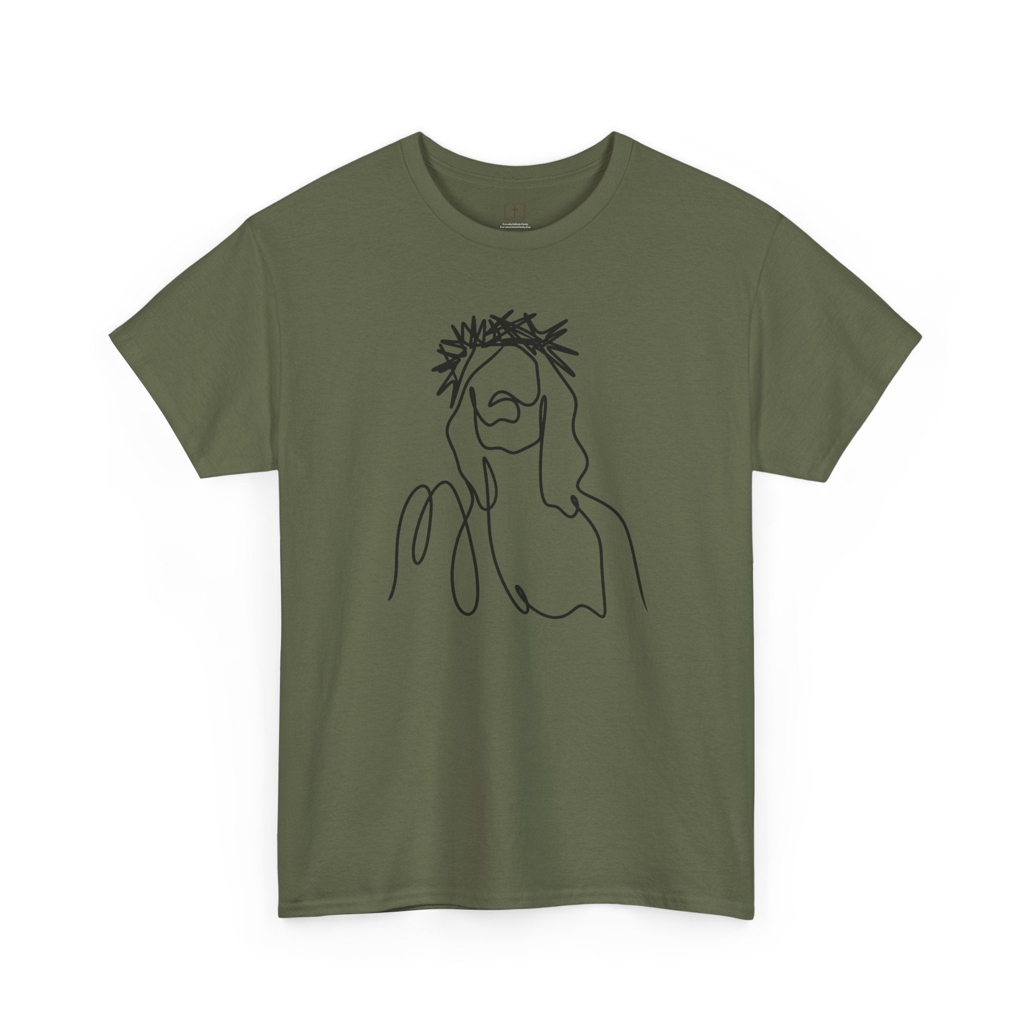 Artistic Line Drawing Jesus Women’s T-Shirt | Minimalist Faith Tee | Christian Apparel