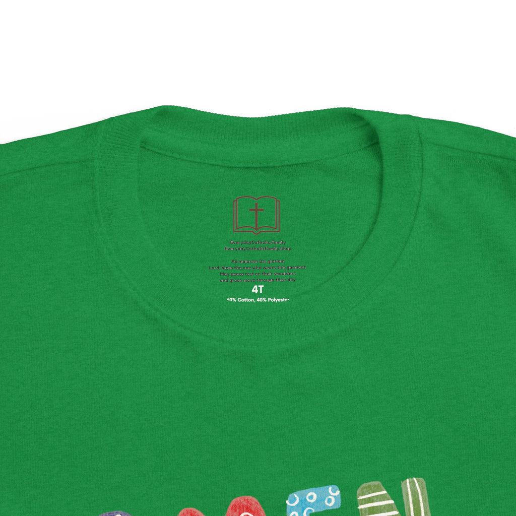 Colorful Toddler's 'AMEN' Jersey Tee - Comfortable & Fun Kids Wear