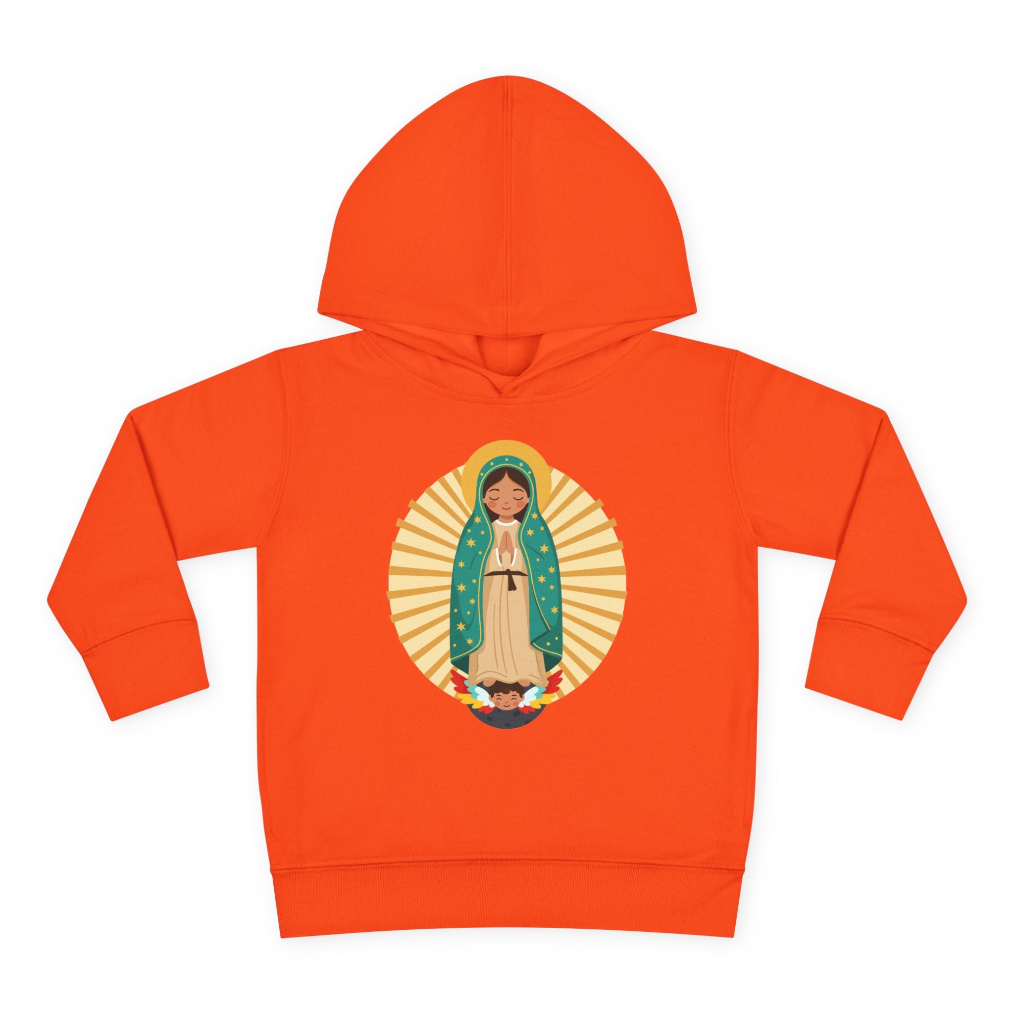 Sudadera con capucha de Nuestra Señora de Guadalupe para niñas | Sudadera con capucha para niños pequeños inspirada en la fe