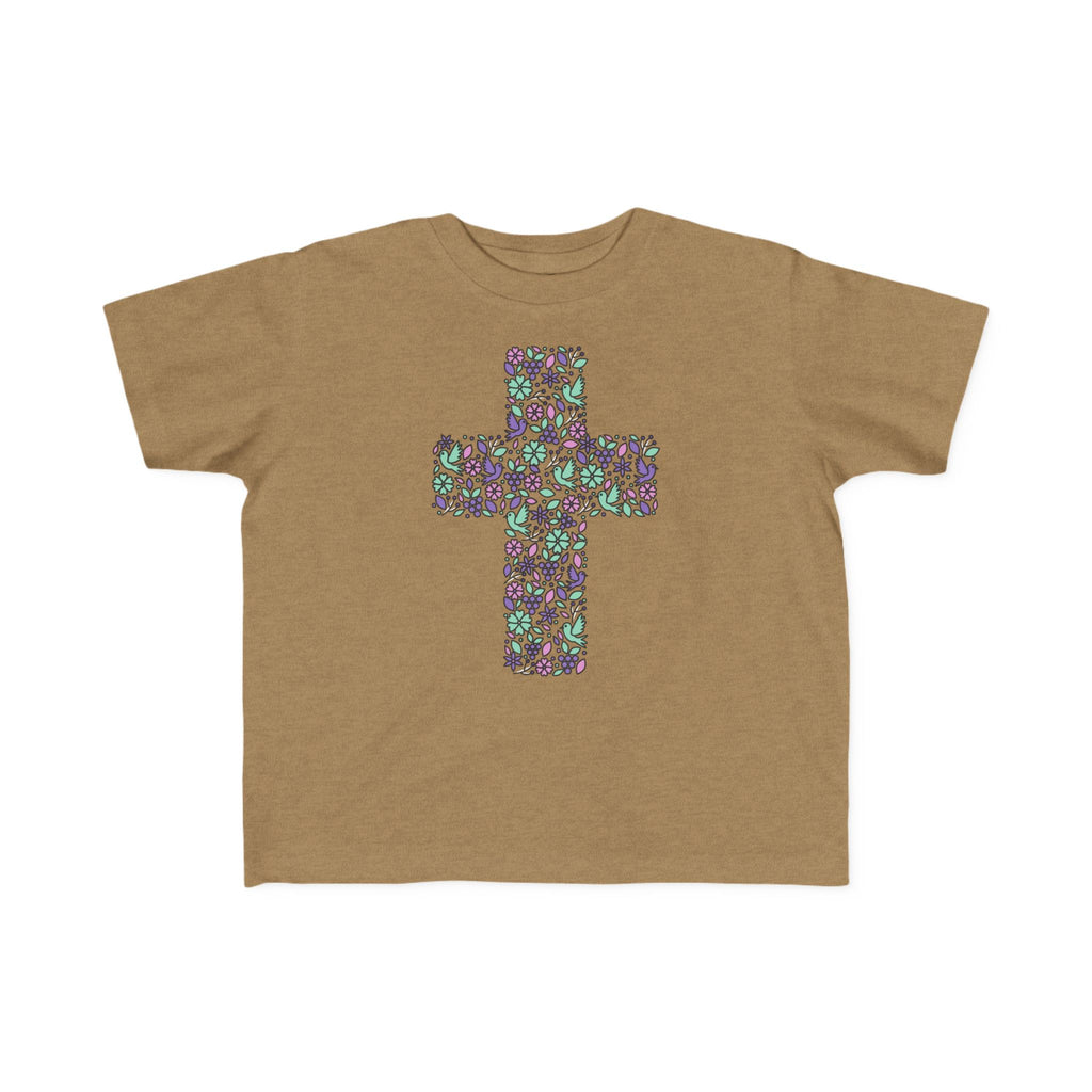 Camiseta cruzada floral para niños pequeños