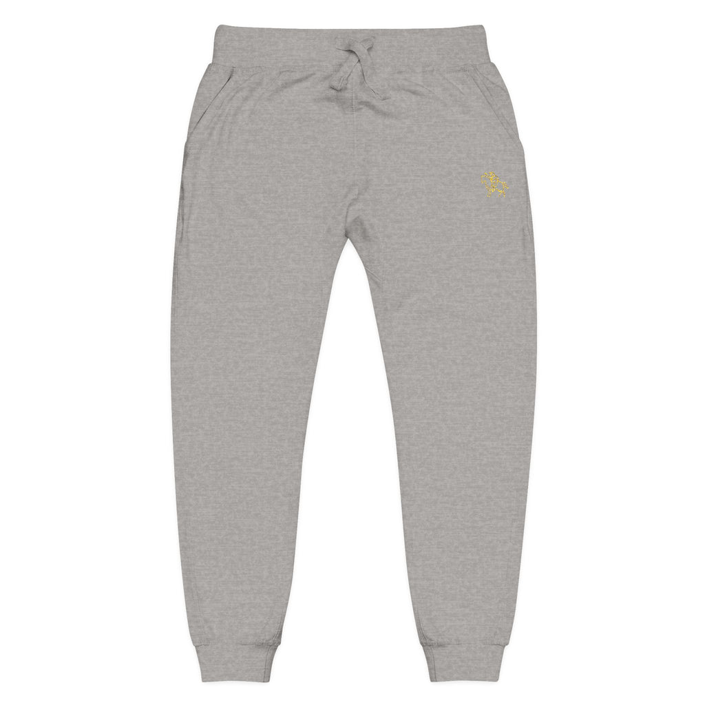 Pantalones deportivos de polar Faith Crusader | Joggers bordados para hombre católico | Ropa cómoda y acogedora para el día a día