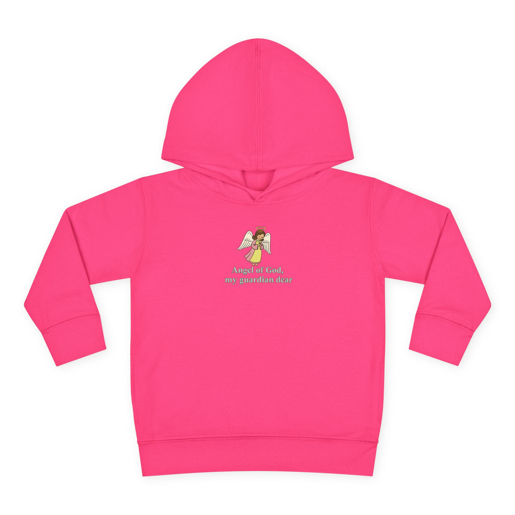 Sudadera con capucha de ángel de la guarda para niños pequeños: "Mi ángel de la guarda, mi querido ángel de la guarda". 