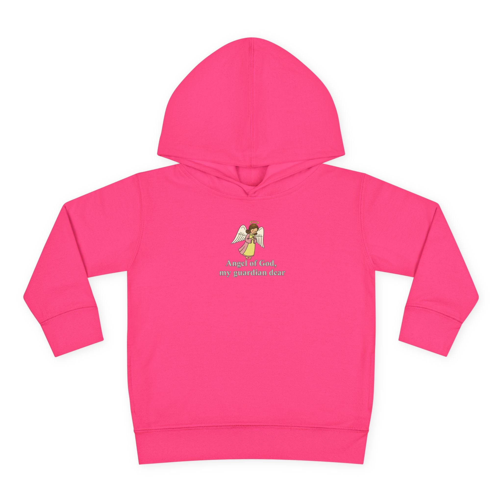 Sudadera con capucha de ángel de la guarda para niños pequeños: "Mi ángel de la guarda, mi querido ángel de la guarda". 