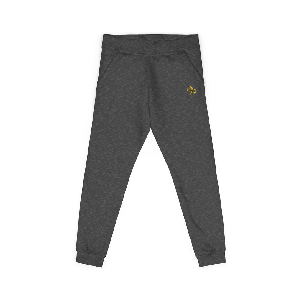 Pantalones deportivos de polar Faith Crusader | Joggers bordados para hombre católico | Ropa cómoda y acogedora para el día a día
