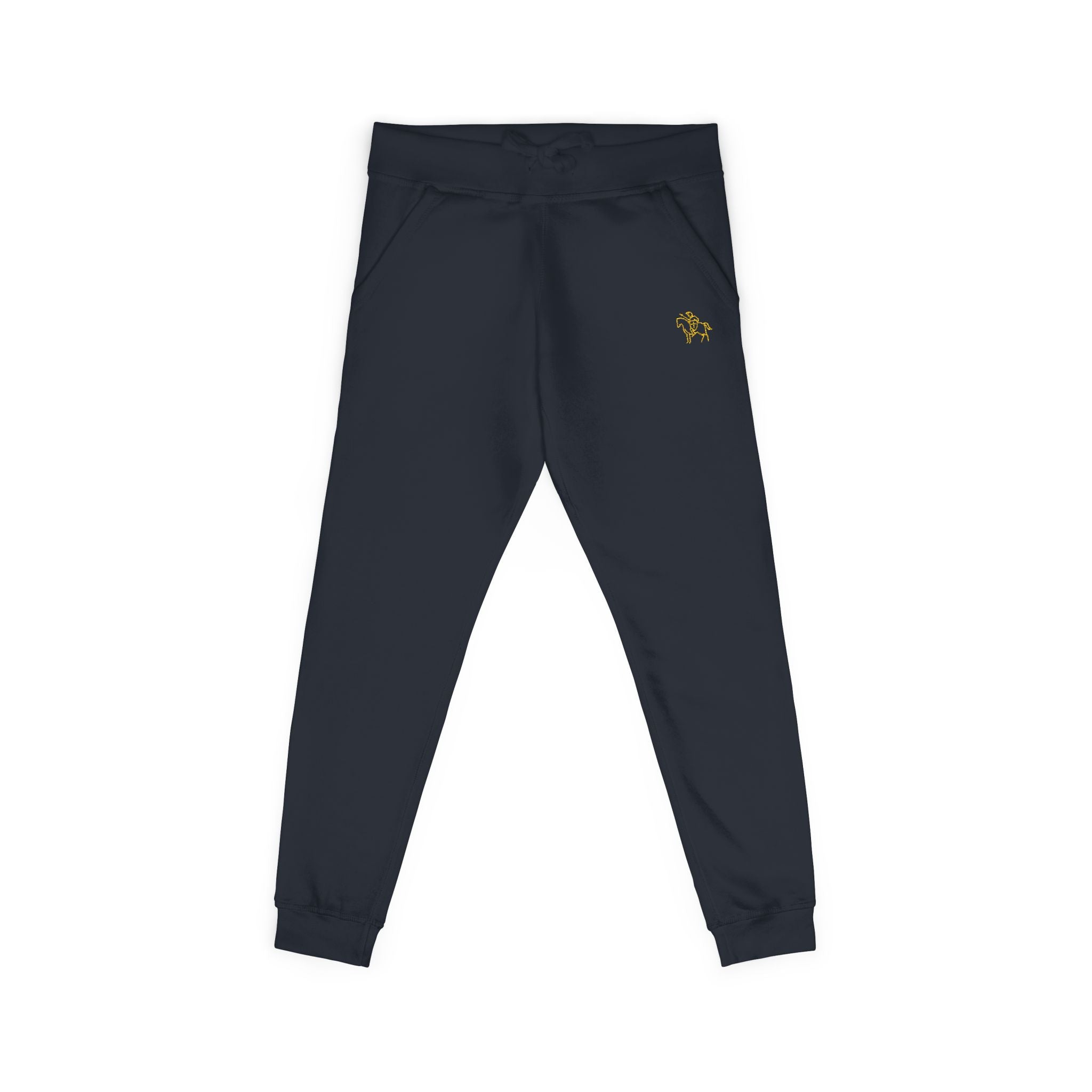 Pantalones deportivos de polar Faith Crusader | Joggers bordados para hombre católico | Ropa cómoda y acogedora para el día a día
