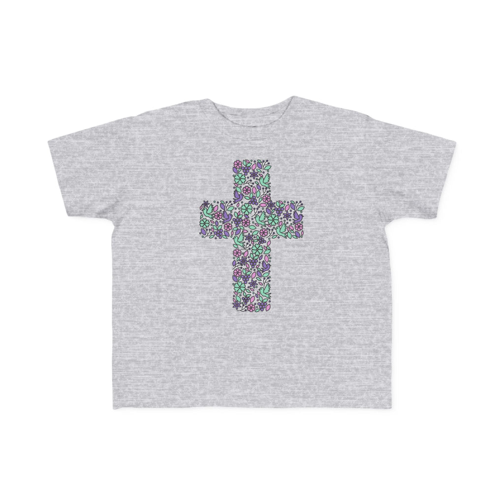 Camiseta cruzada floral para niños pequeños