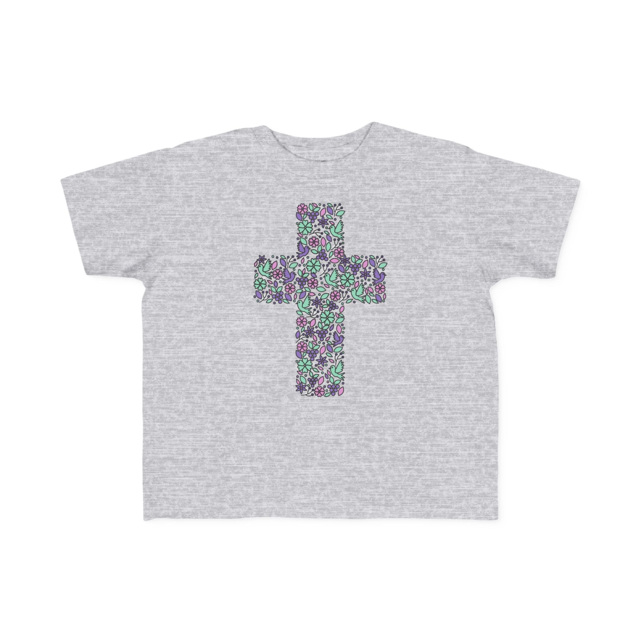Toddler  Floral Cross Tee