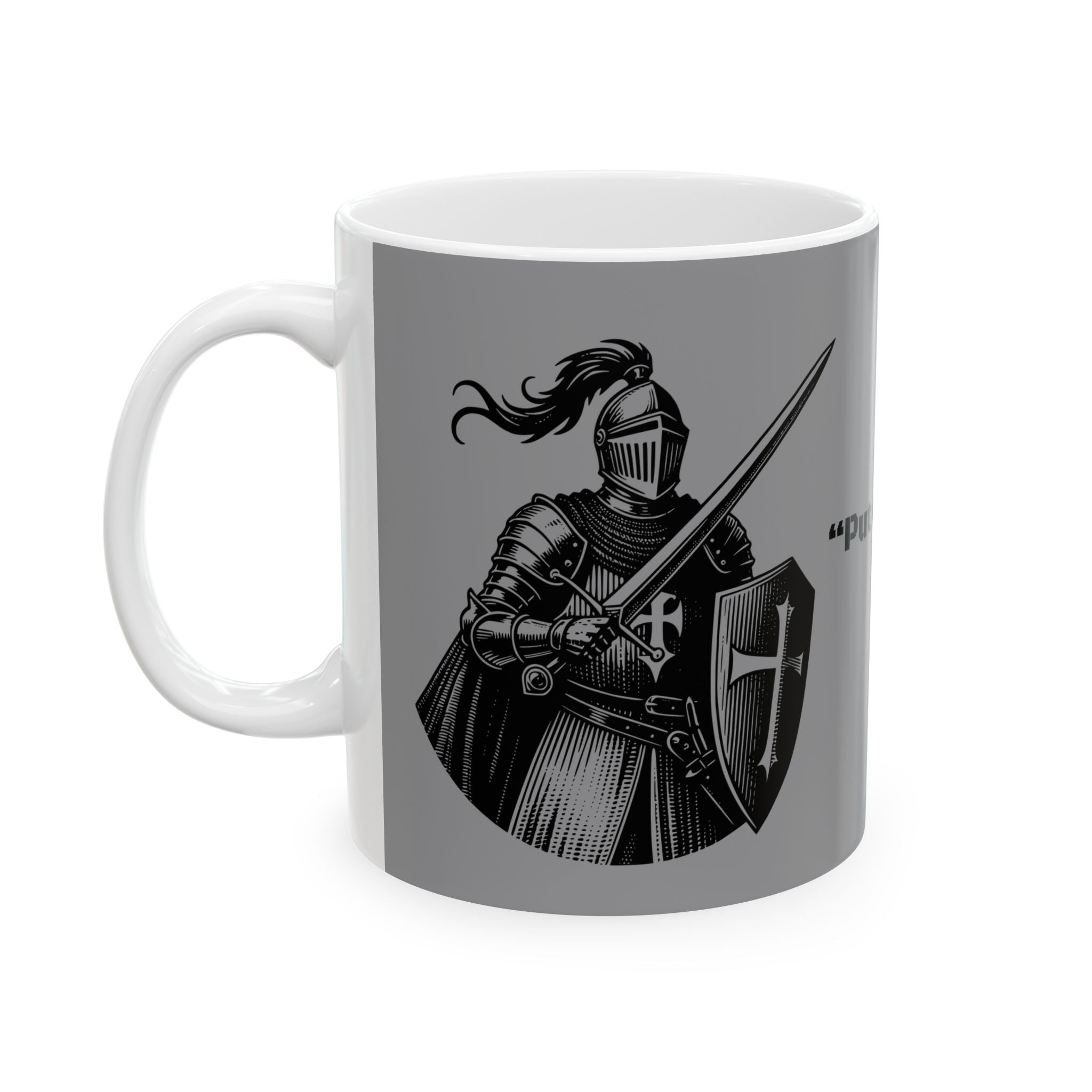 Taza Efesios 6:11 – Edición Armadura de Dios | Taza Guerrero Cristiano para Hombre
