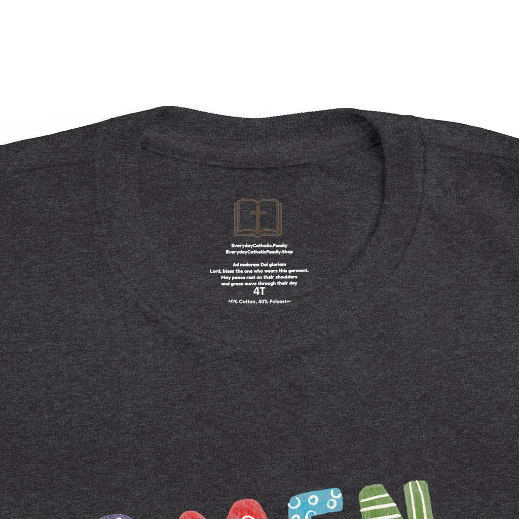 Colorful Toddler's 'AMEN' Jersey Tee - Comfortable & Fun Kids Wear
