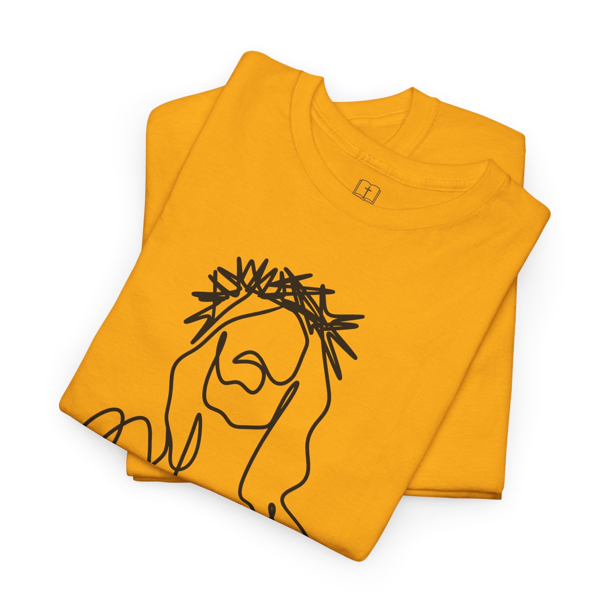 Artistic Line Drawing Jesus Women’s T-Shirt | Minimalist Faith Tee | Christian Apparel
