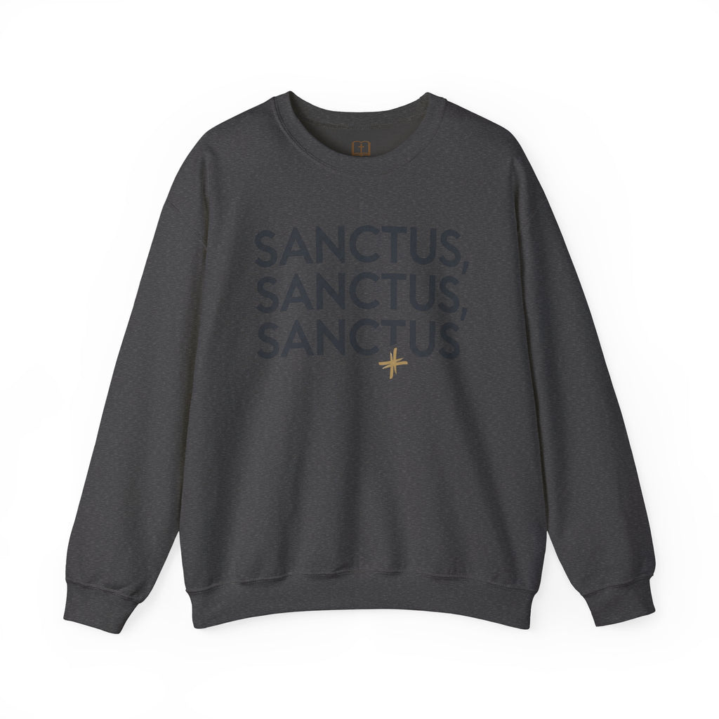Sanctus, Sanctus, Sanctus Catholic Crewneck Sweatshirt | Holy Faith Apparel