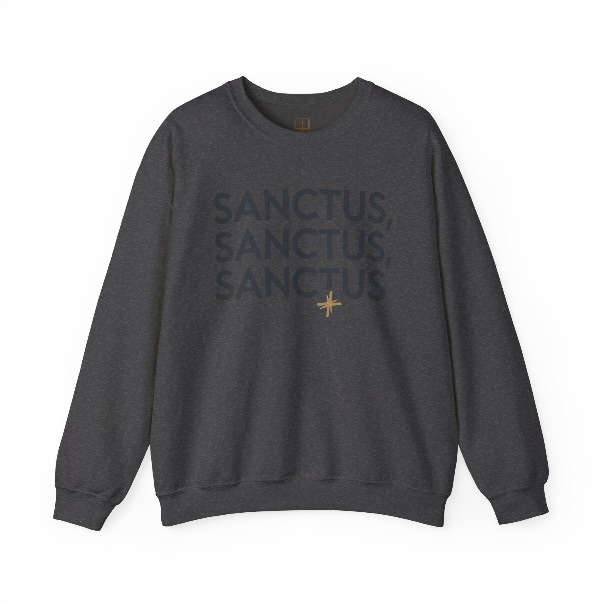 Sanctus, Sanctus, Sanctus Catholic Crewneck Sweatshirt | Holy Faith Apparel