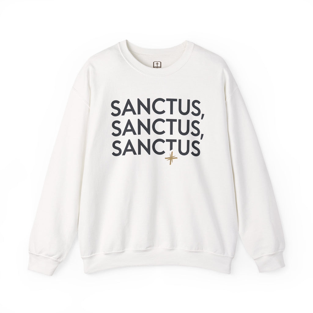 Sanctus, Sanctus, Sanctus Catholic Crewneck Sweatshirt | Holy Faith Apparel
