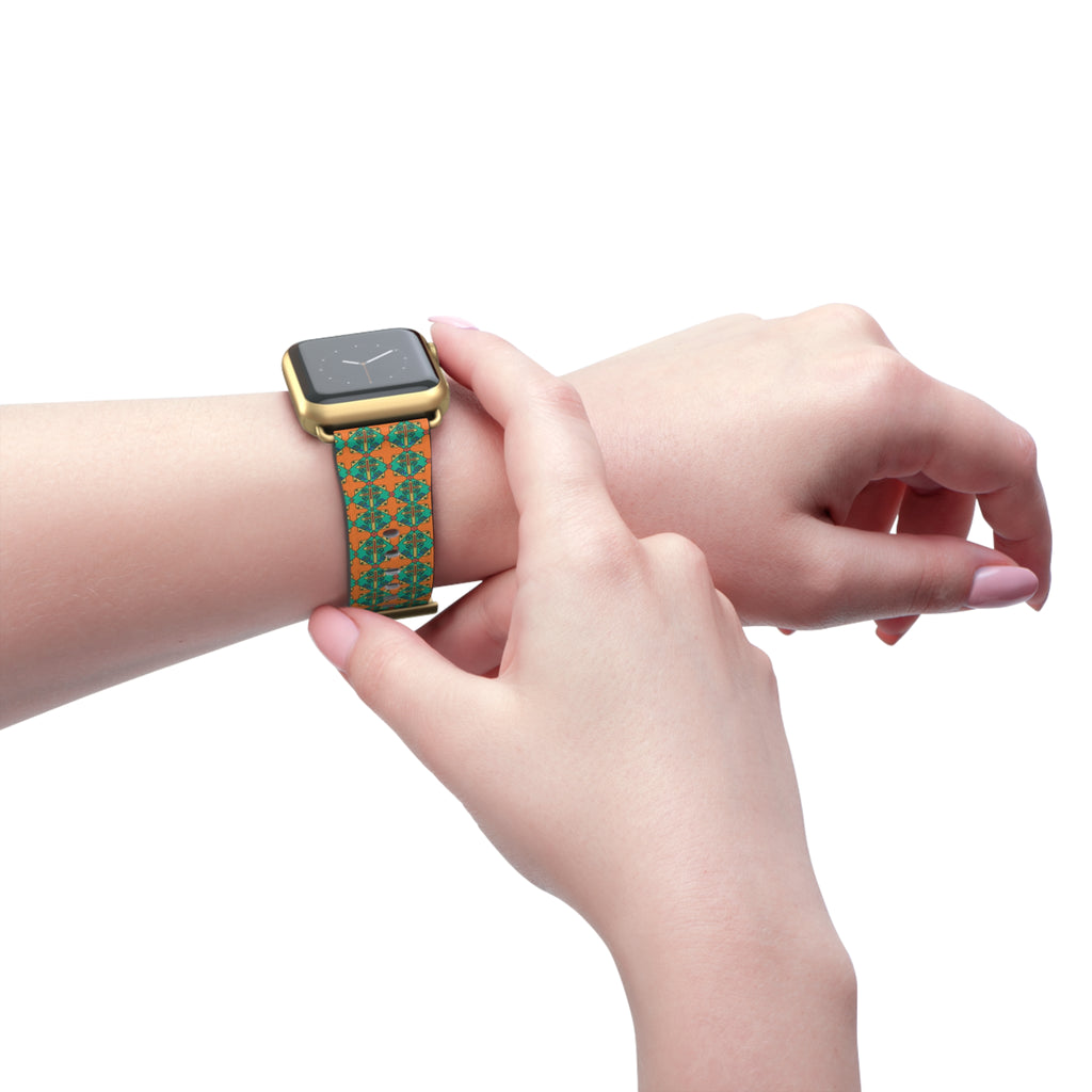 Correa para iWatch con cruz geométrica – Edición Modern Faith para mujer