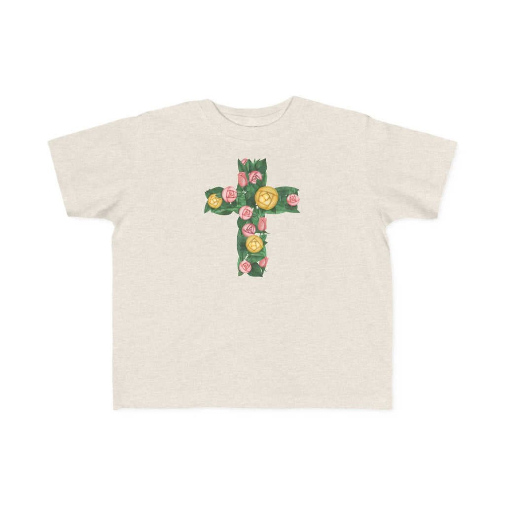 Camiseta cruzada floral para niños pequeños