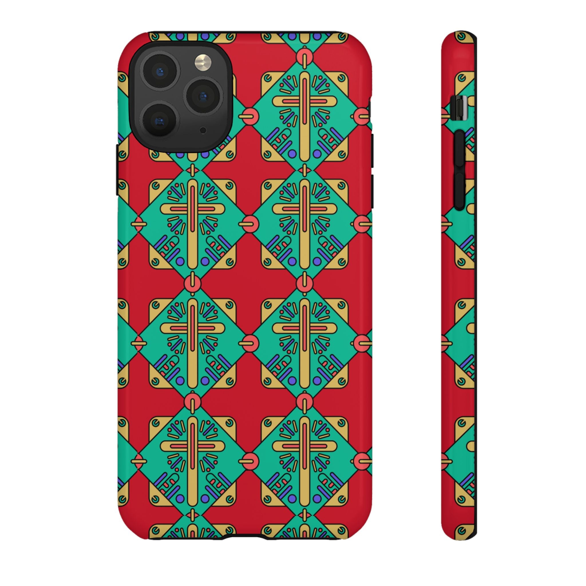 Funda resistente y vibrante para iPhone | Protección artística y colorida | Regalo católico único y elegante accesorio para teléfono