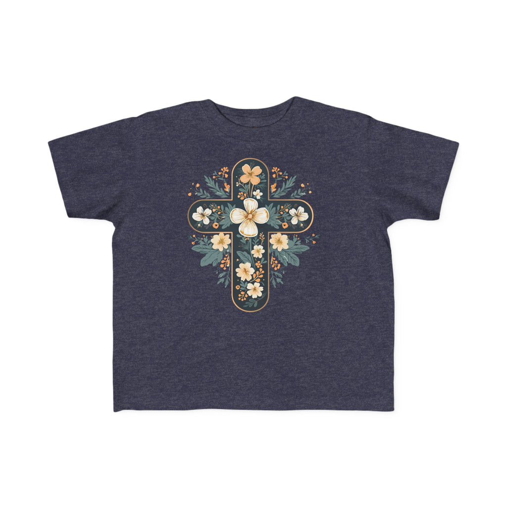 Camiseta cruzada floral para niños pequeños