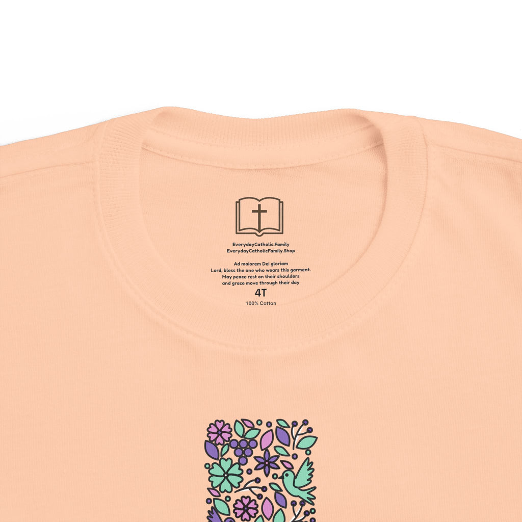 Camiseta cruzada floral para niños pequeños