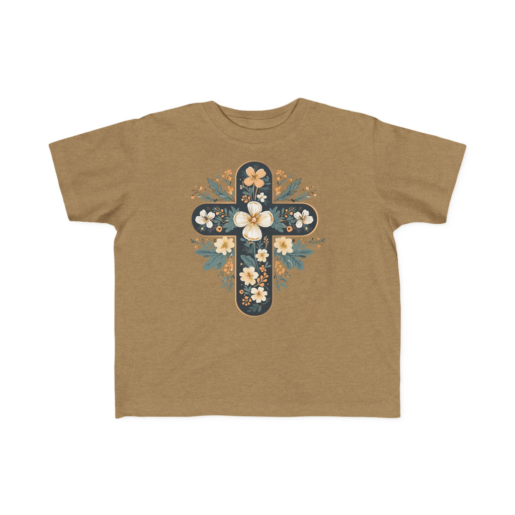 Camiseta cruzada floral para niños pequeños