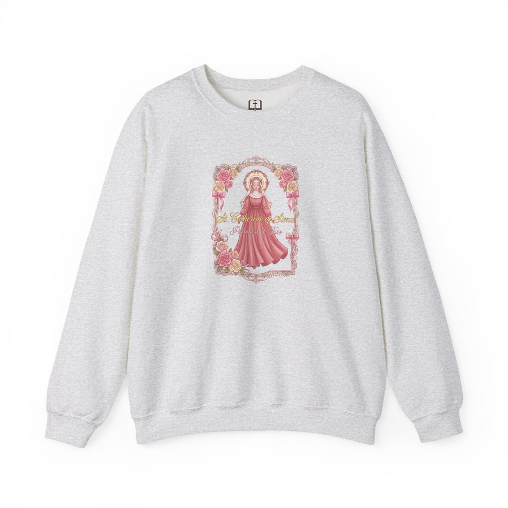 St. Catherine of Siena Patroness of Fire Crewneck Sweatshirt