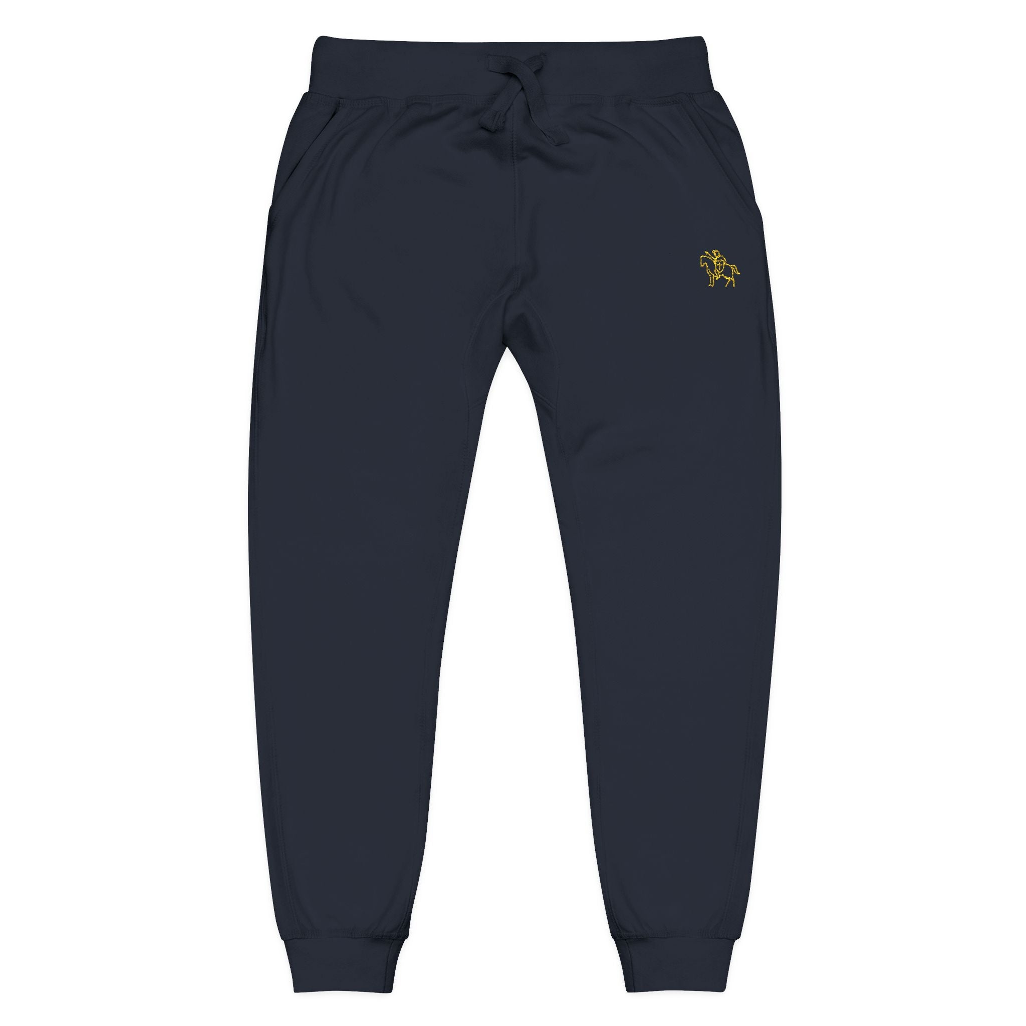 Pantalones deportivos de polar Faith Crusader | Joggers bordados para hombre católico | Ropa cómoda y acogedora para el día a día
