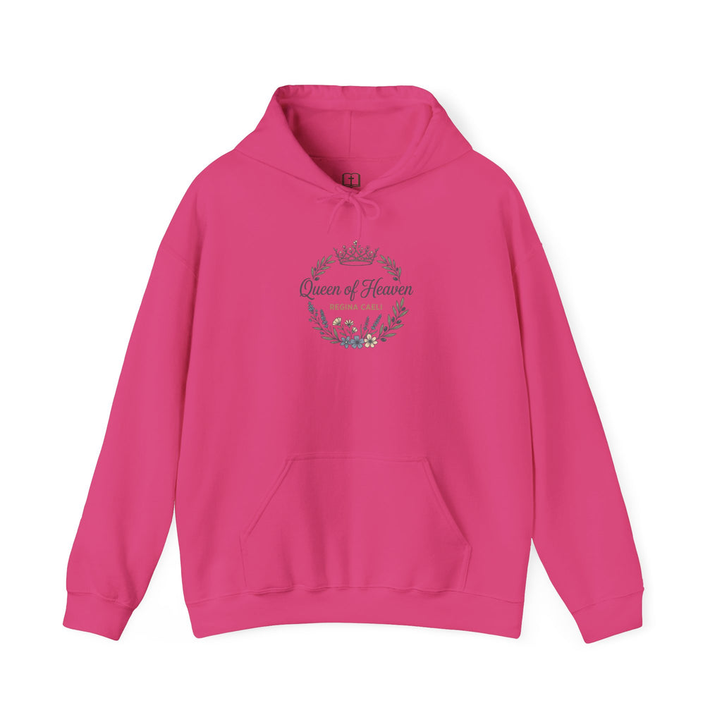 Sudadera católica Reina del Cielo Regina Caeli | Suéter con corona floral