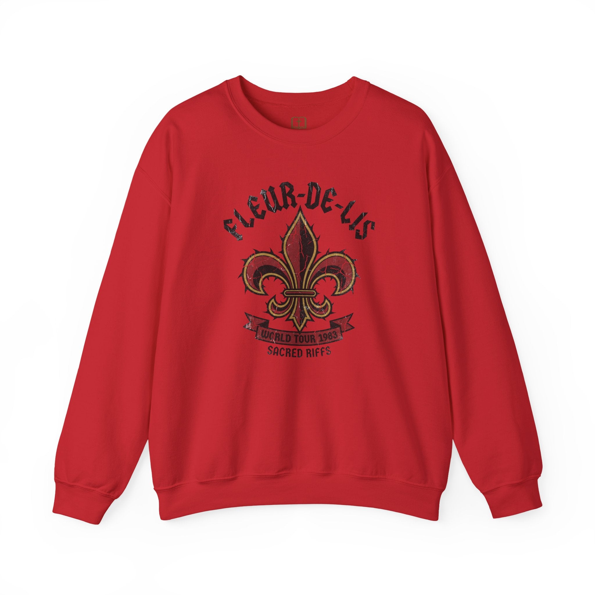 Fleur-de-Lis Sweatshirt | 'Sacred Riffs' Vintage Tour