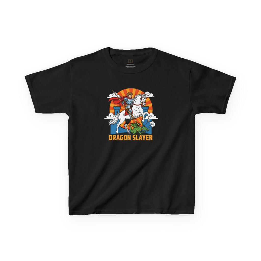 Camiseta infantil de San Jorge Cazador de Dragones | Camiseta de aventura inspirada en la fe para niños