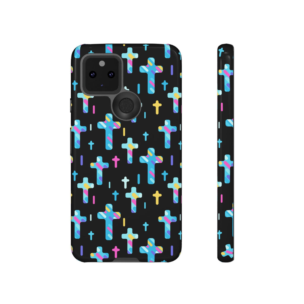 Colorful Cross Google Pixel Phone Case | Faith-Inspired Protection | Christian Gift & Everyday Accessory