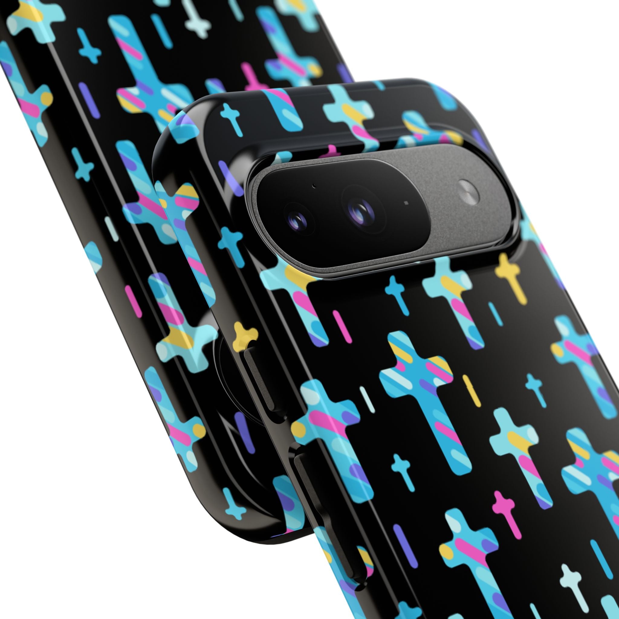 Colorful Cross Google Pixel Phone Case | Faith-Inspired Protection | Christian Gift & Everyday Accessory