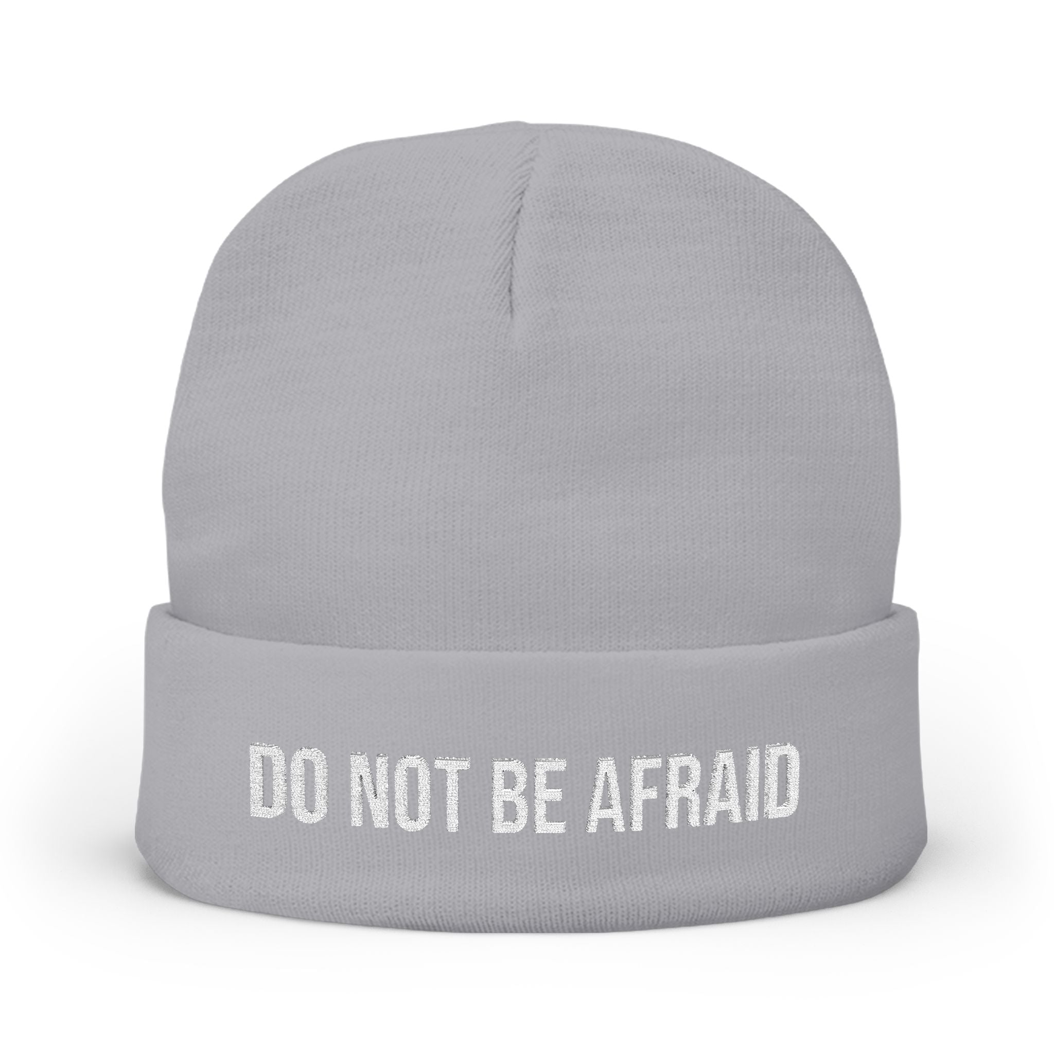 Gorro católico "No tengas miedo" | Gorro de invierno tejido 