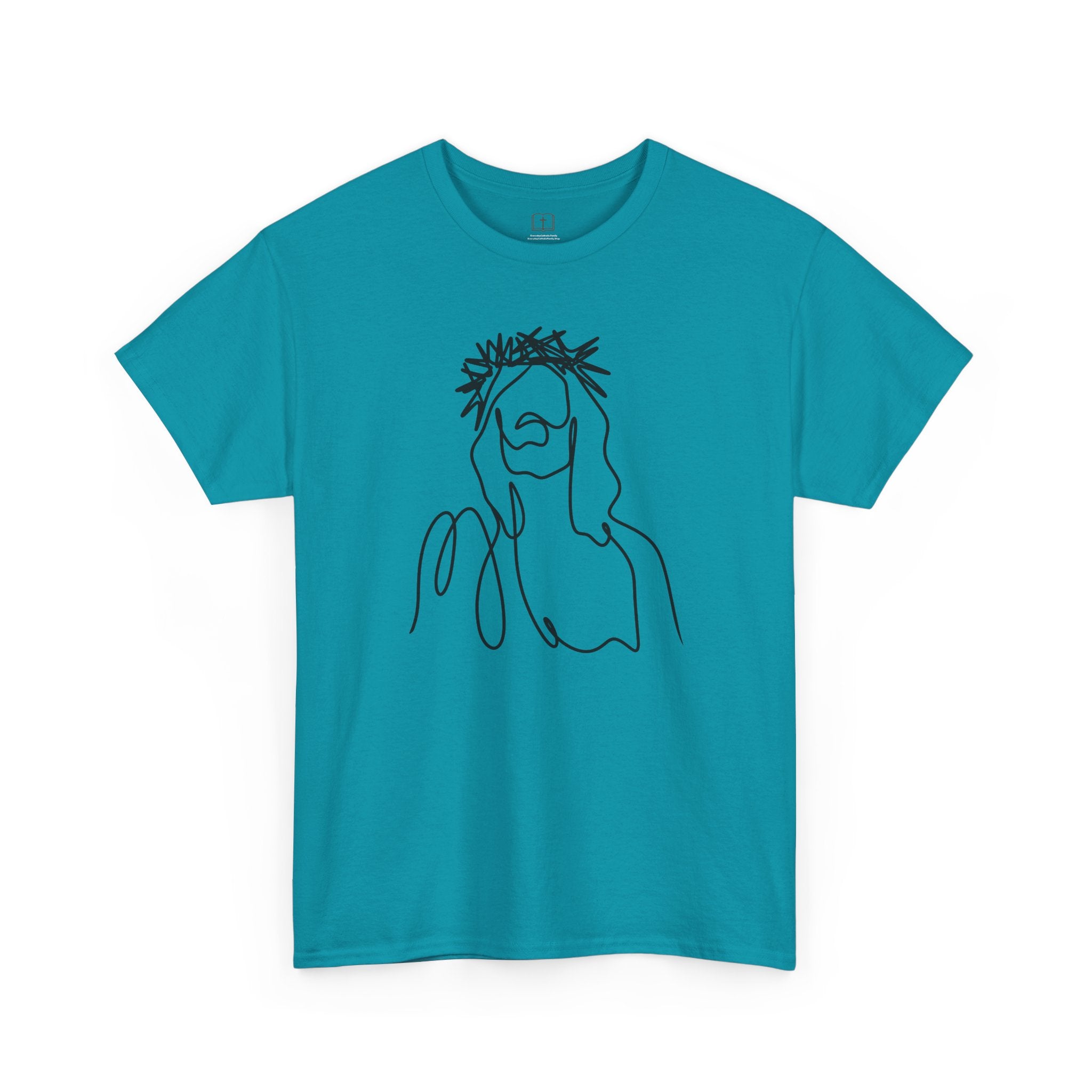 Artistic Line Drawing Jesus Women’s T-Shirt | Minimalist Faith Tee | Christian Apparel
