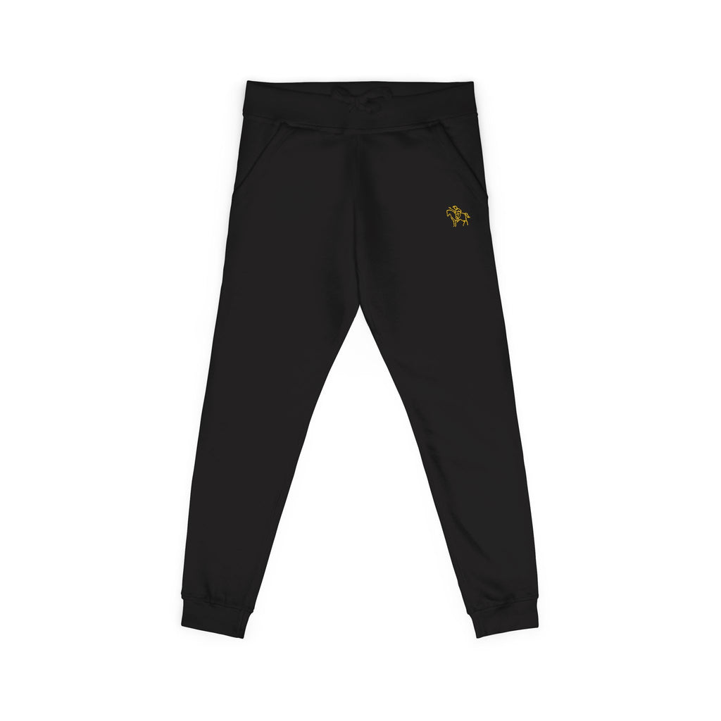 Pantalones deportivos de polar Faith Crusader | Joggers bordados para hombre católico | Ropa cómoda y acogedora para el día a día