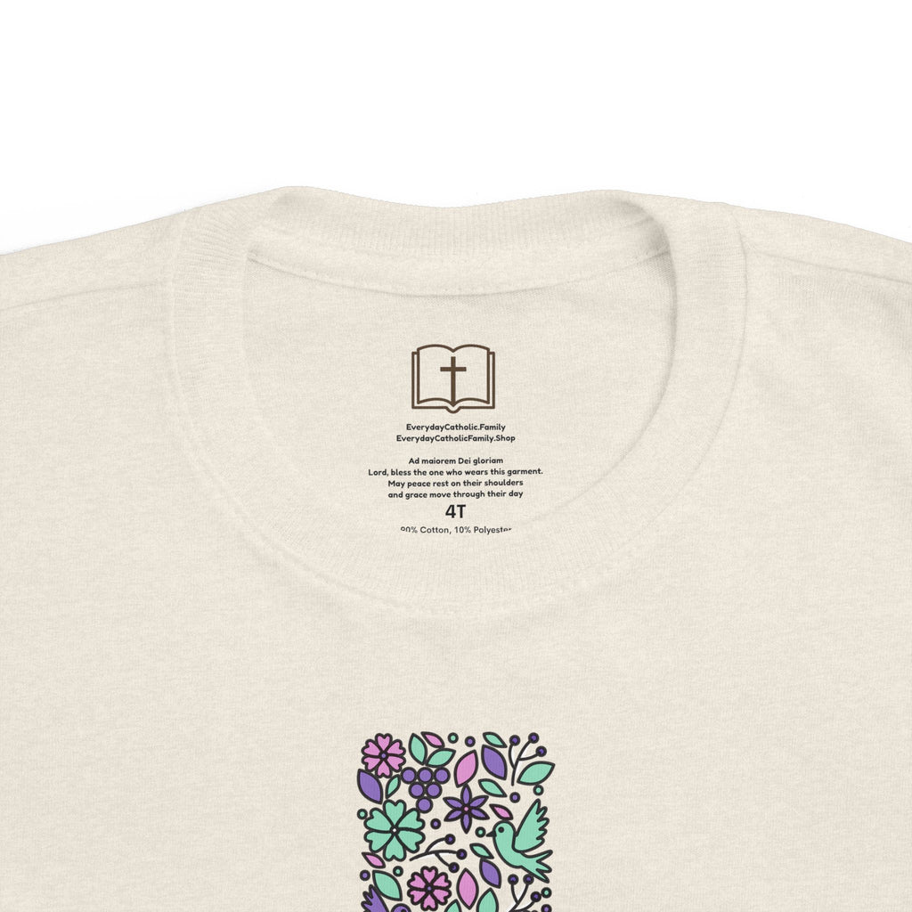 Camiseta cruzada floral para niños pequeños