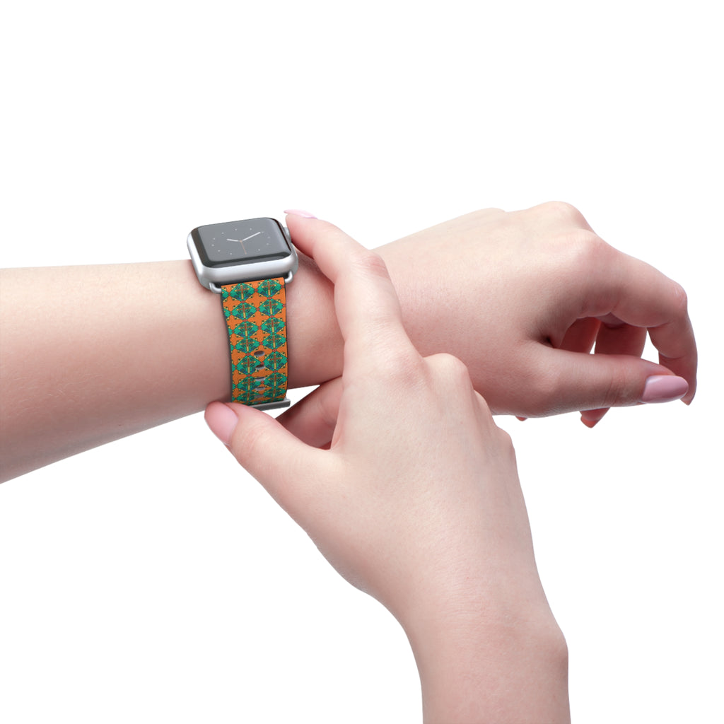 Correa para iWatch con cruz geométrica – Edición Modern Faith para mujer