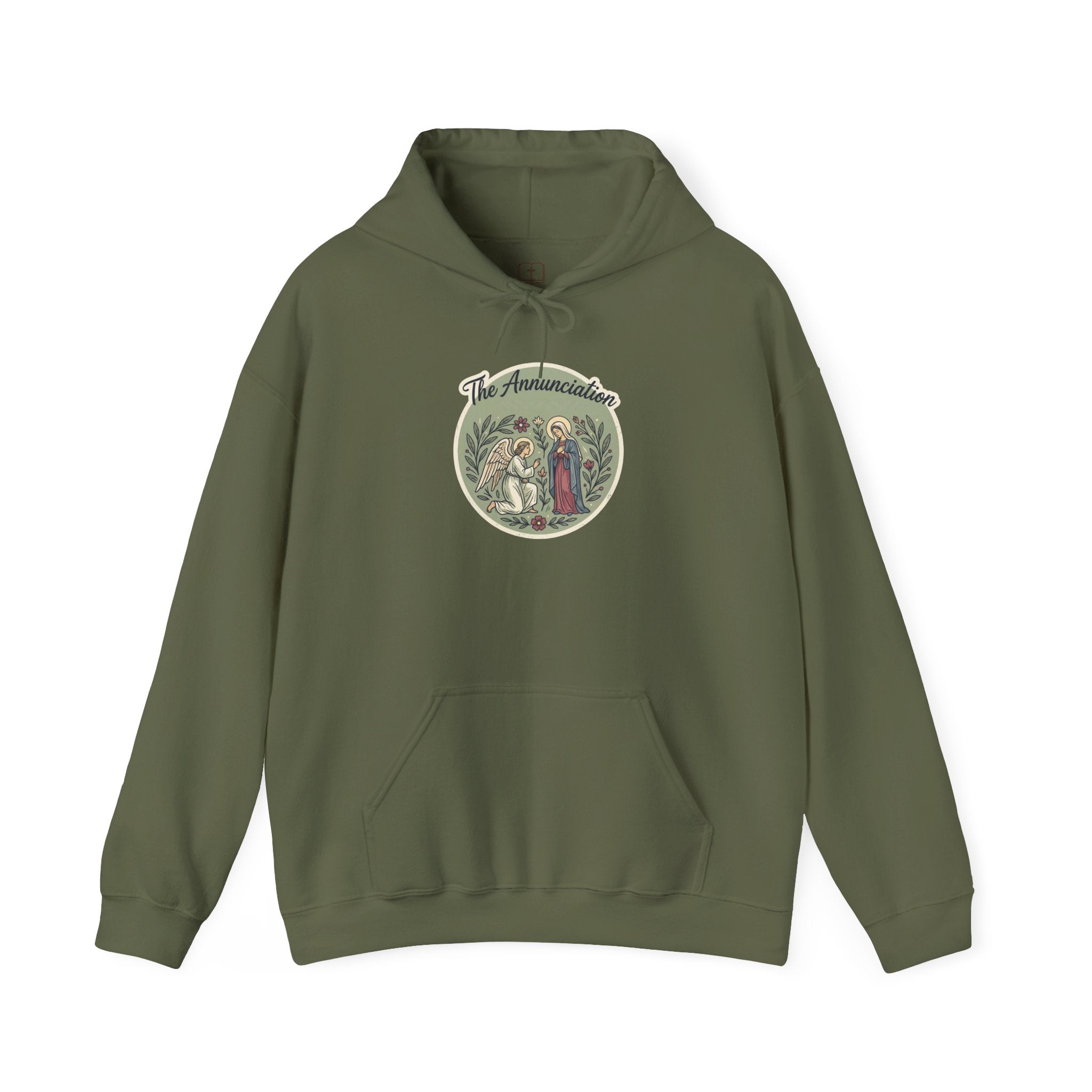 Sudadera católica de la Anunciación - Sudadera vintage con fe mariana