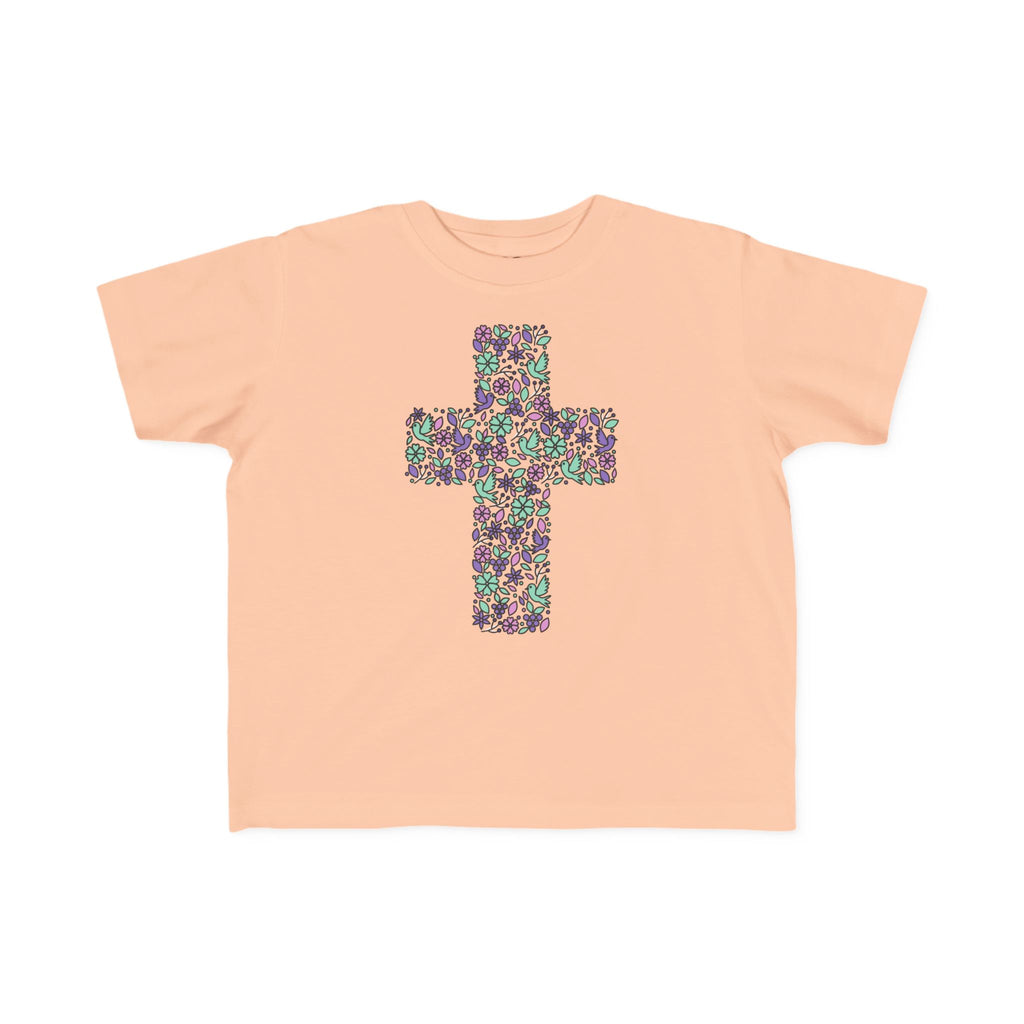 Camiseta cruzada floral para niños pequeños