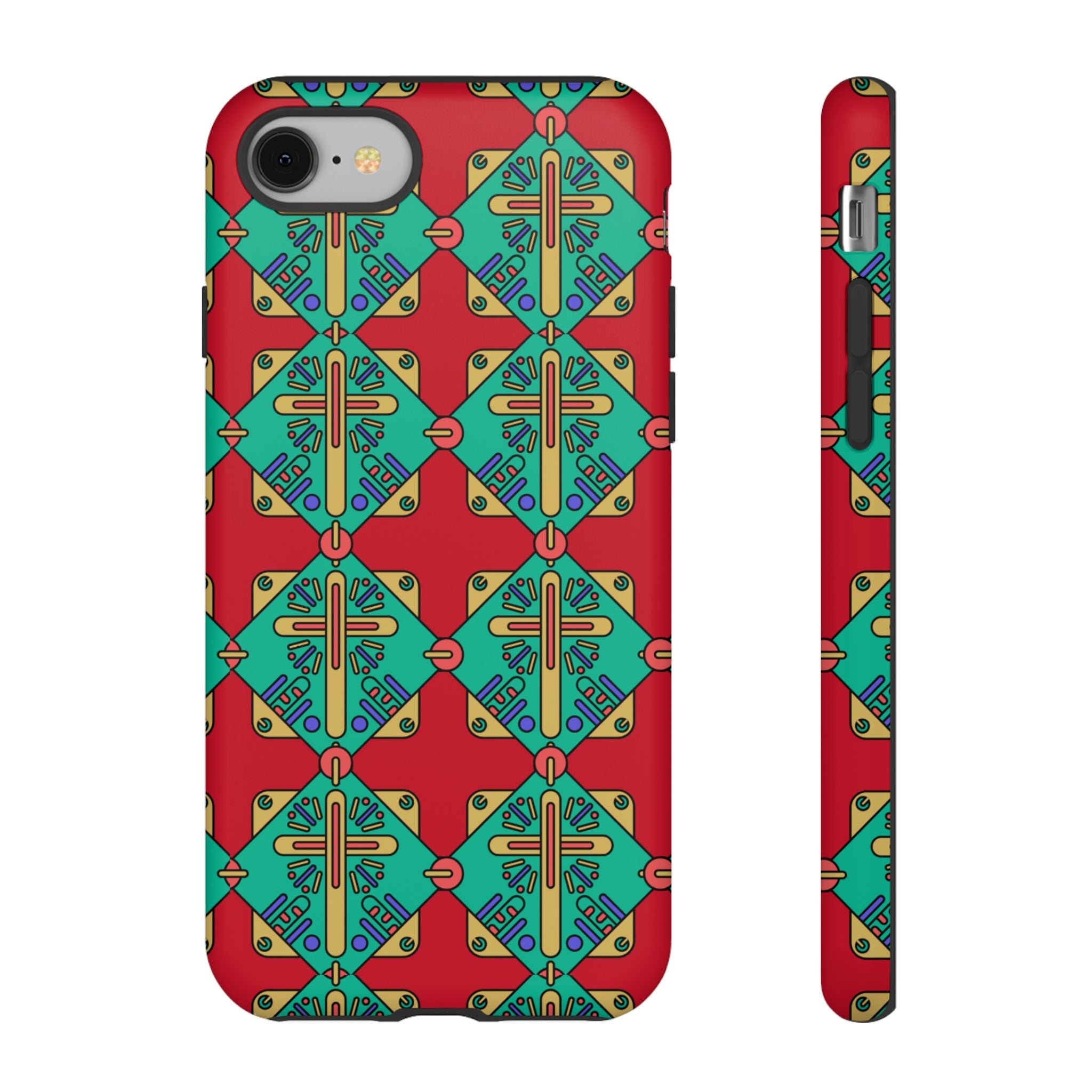 Funda resistente y vibrante para iPhone | Protección artística y colorida | Regalo católico único y elegante accesorio para teléfono
