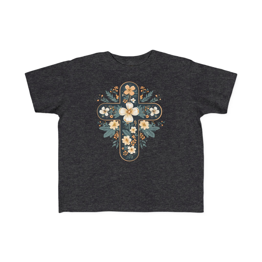 Camiseta cruzada floral para niños pequeños