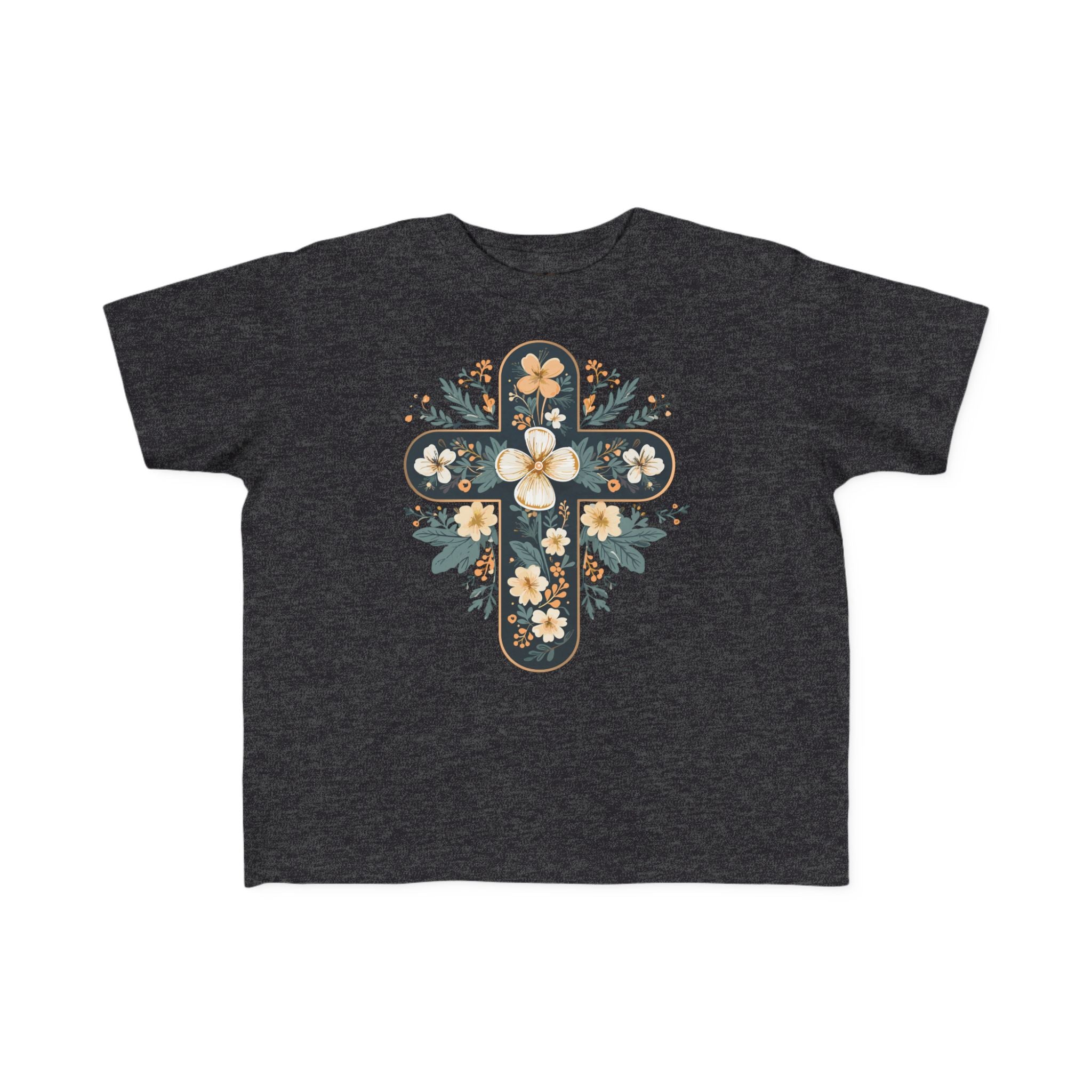 Toddler Floral Cross Tee