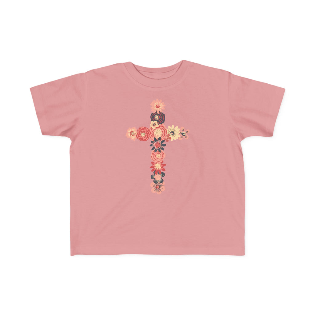 Camiseta cruzada floral para niños pequeños