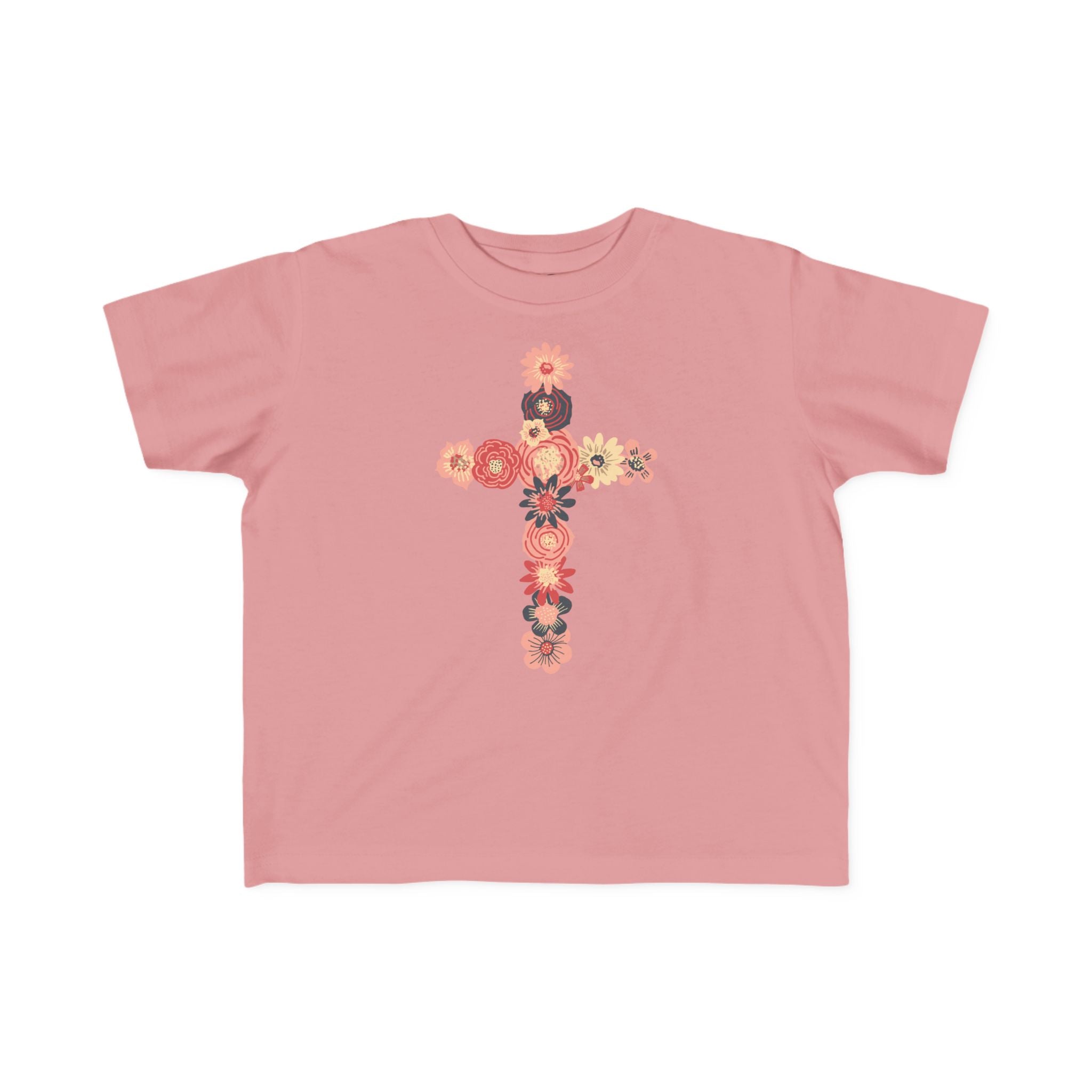 Camiseta cruzada floral para niños pequeños