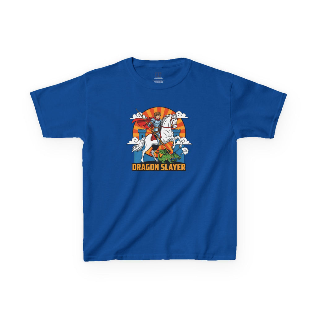 Camiseta infantil de San Jorge Cazador de Dragones | Camiseta de aventura inspirada en la fe para niños