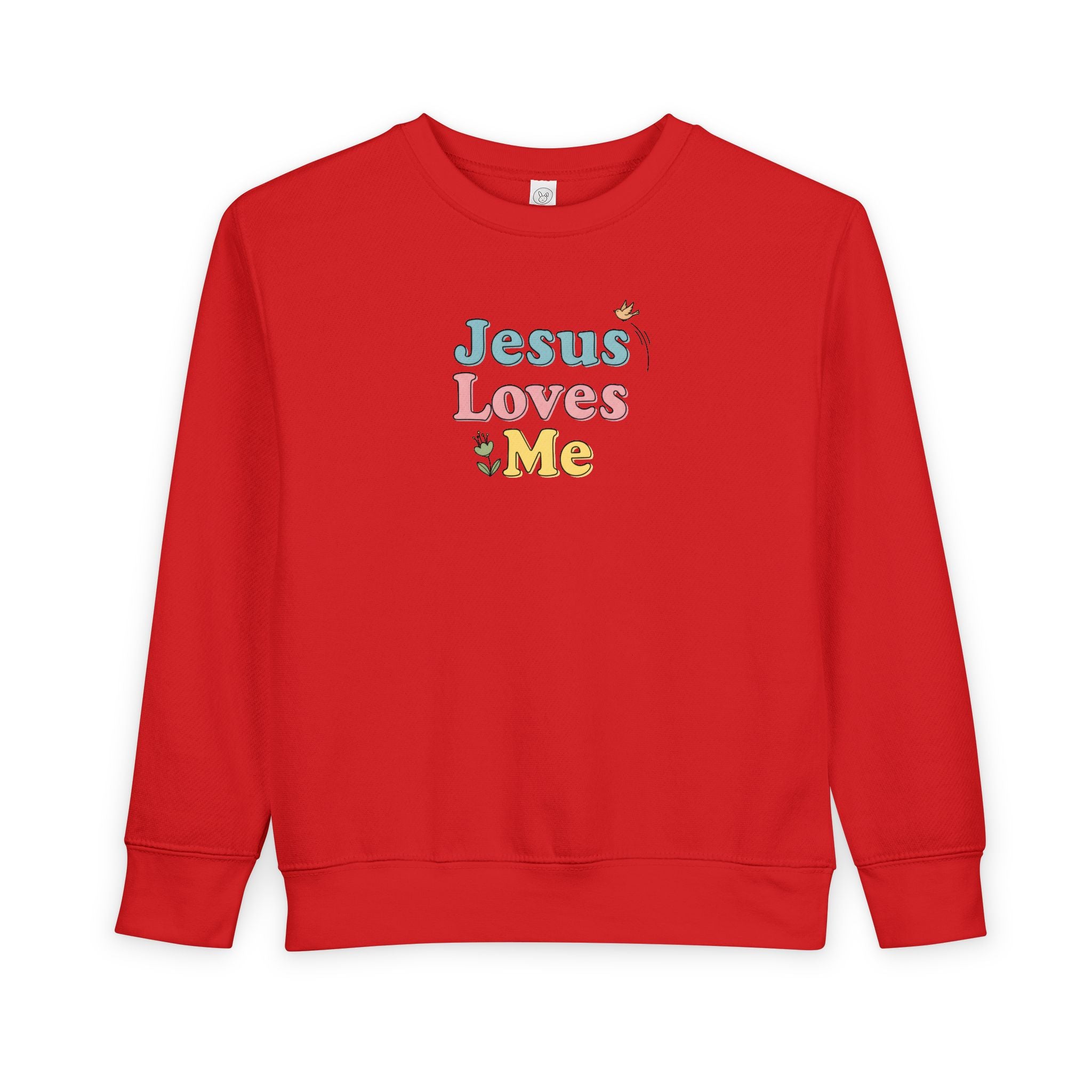 Sudadera pastel "Jesús me ama" para niño | Suéter cristiano para niño 