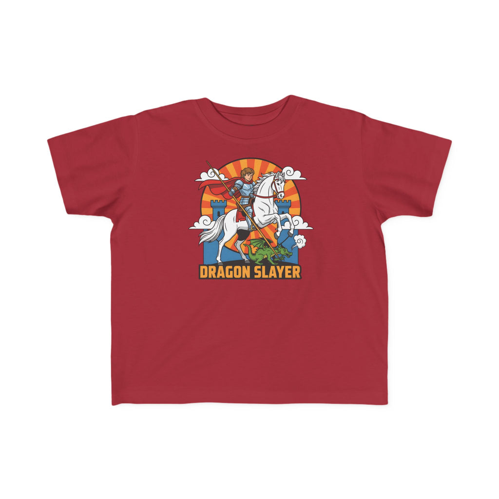 Camiseta infantil de San Jorge Cazador de Dragones | Camiseta de aventura inspirada en la fe para niños