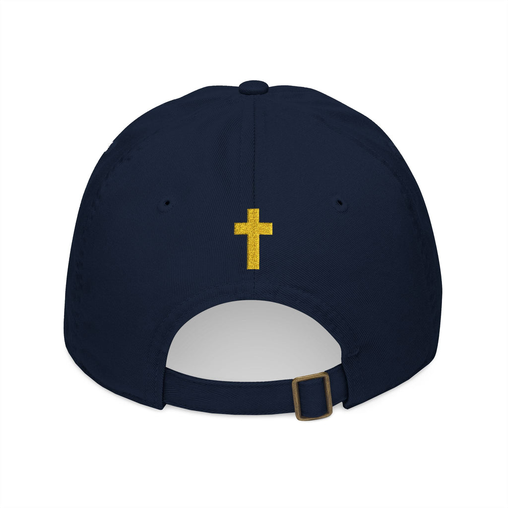 Gorra de béisbol orgánica Faith Crusader | Gorra católica para hombre | Gorra con cruz bordada | Regalo para padres y esposos