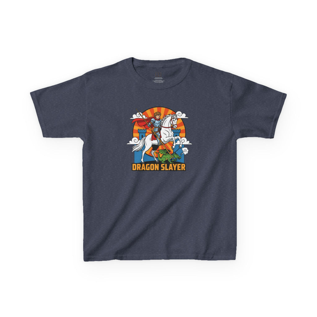 Camiseta infantil de San Jorge Cazador de Dragones | Camiseta de aventura inspirada en la fe para niños